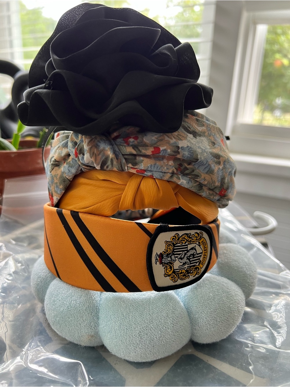 Package of 5 headbands, Harry Potter, Hand Made and a few unbranded.